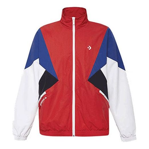 Men's Converse Classic Colorblock Jacket Red 10018363-A01