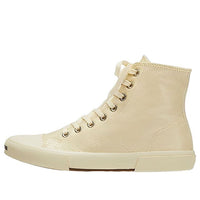Balenciaga Paris High Top Sneakers 'Beige Leather and Beige Rubber' 688752W3RCA9090