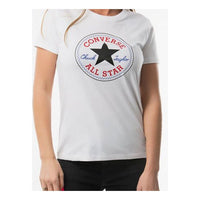 (WMNS) Converse All Star Round Neck Short Sleeve White 10017759-A04