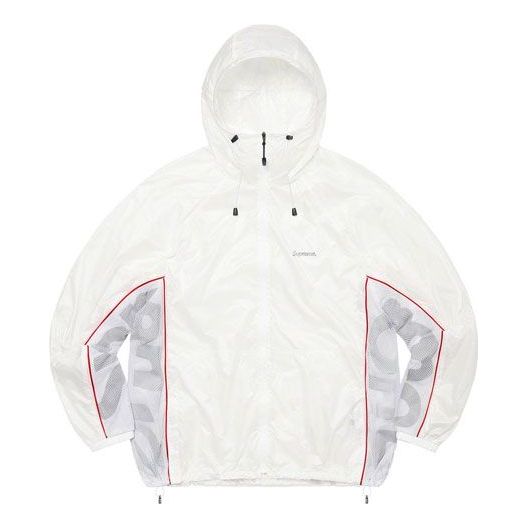 Supreme Ripstop Hooded Windshell 'White Grey' SUP-SS22-812