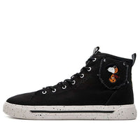 ANTA x SNOOPY High Top Canvas Shoes 'Black White' 912138604-2