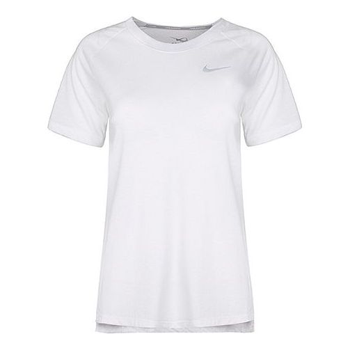 (WMNS) Nike Dri-Fit Tailwind Short Sleeve Running 'White' 890192-100