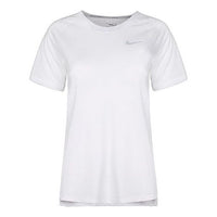 (WMNS) Nike Dri-Fit Tailwind Short Sleeve Running 'White' 890192-100