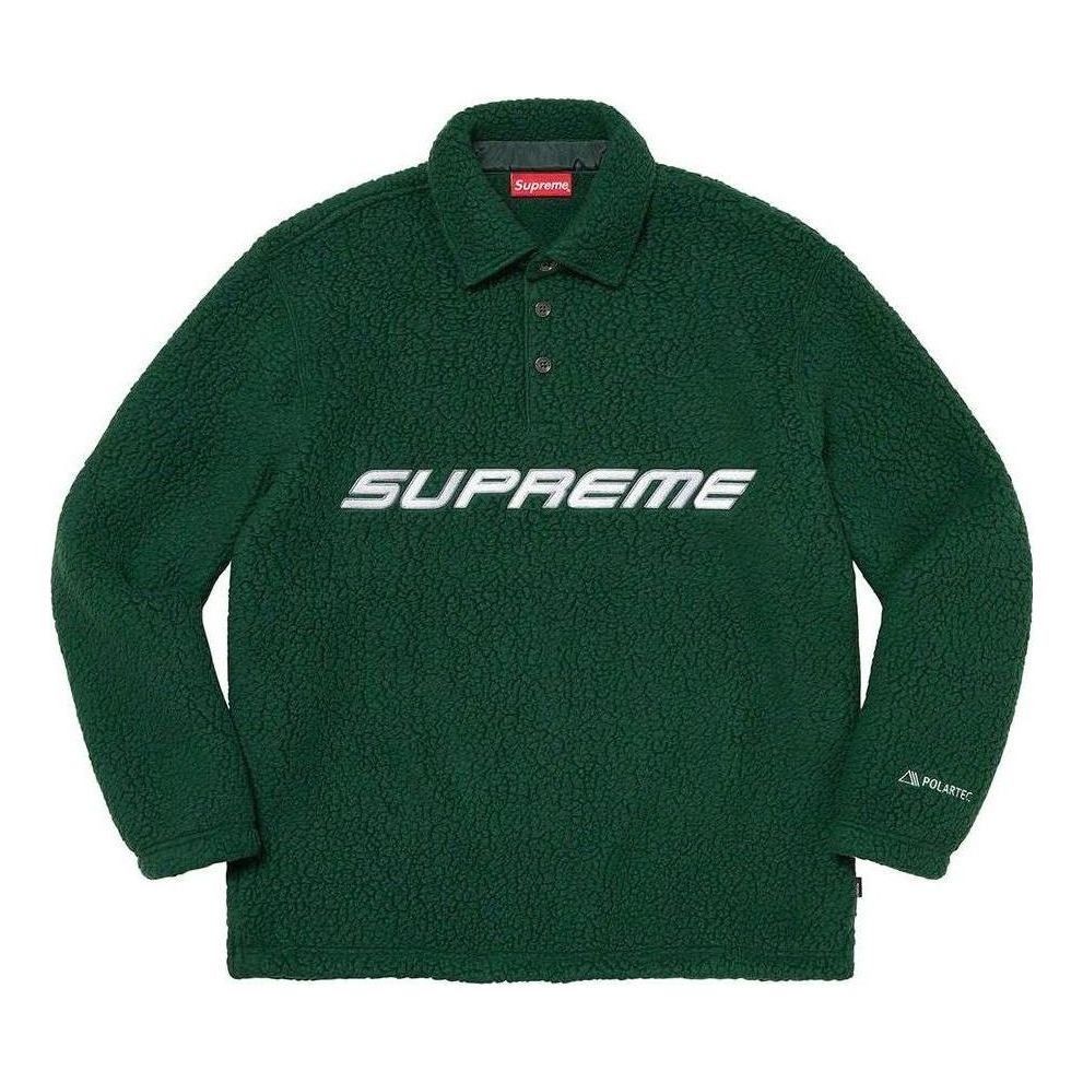 Supreme x Polartec L/S Polo 'Green White' SUP-FW22-825