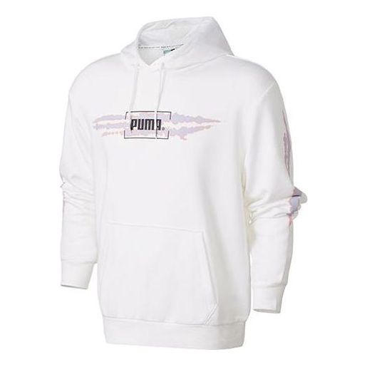 PUMA Tie Dye Hoodie 'White Black Purple' 598504-02