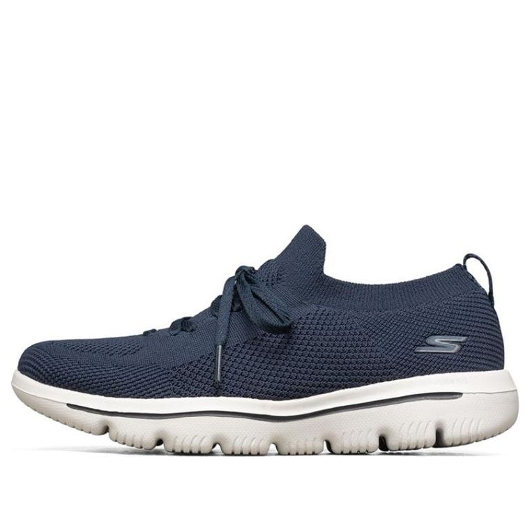 (WMNS) Skechers Go Walk Evolution Ultra Sports Shoes Blue/White 15779-NVW