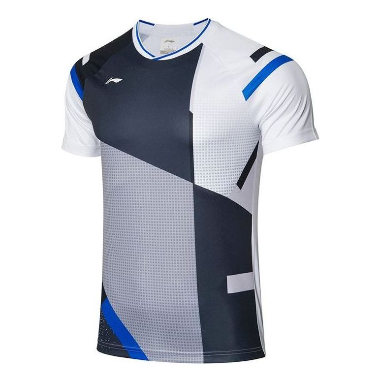 Li-Ning Badminton Training T-shirt 'White Black' AAYR011-1