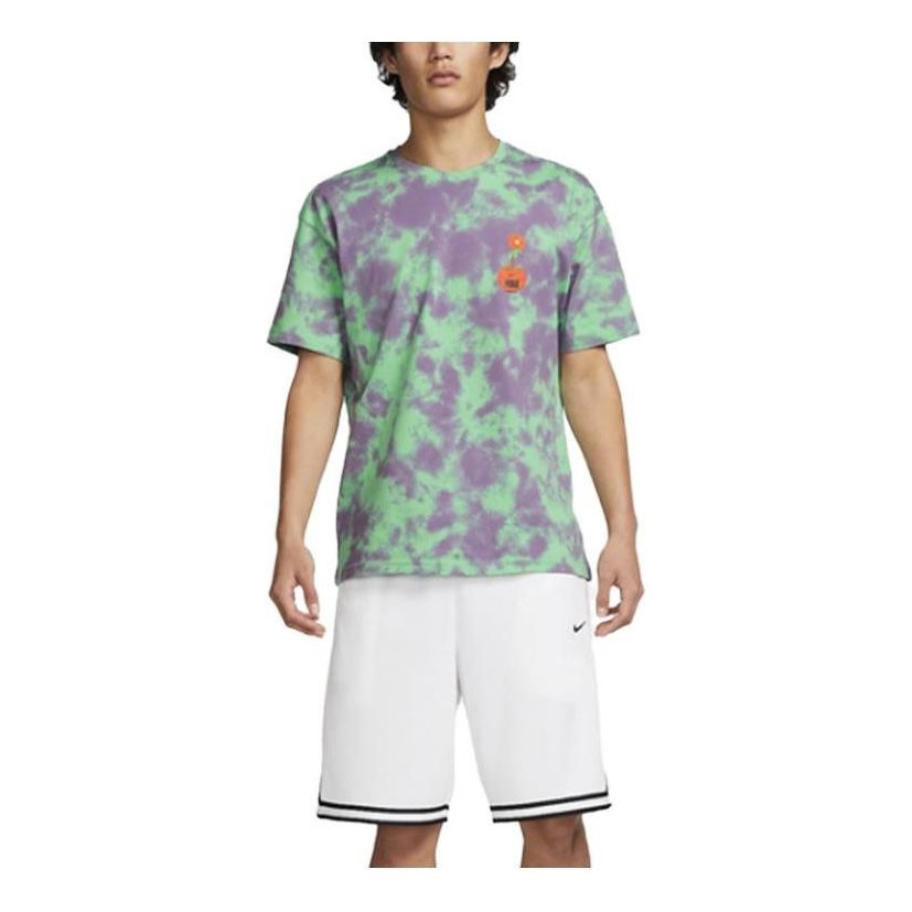 Nike Max90 Just Do It Basketball T-Shirt 'Green Purple' FD0066-363