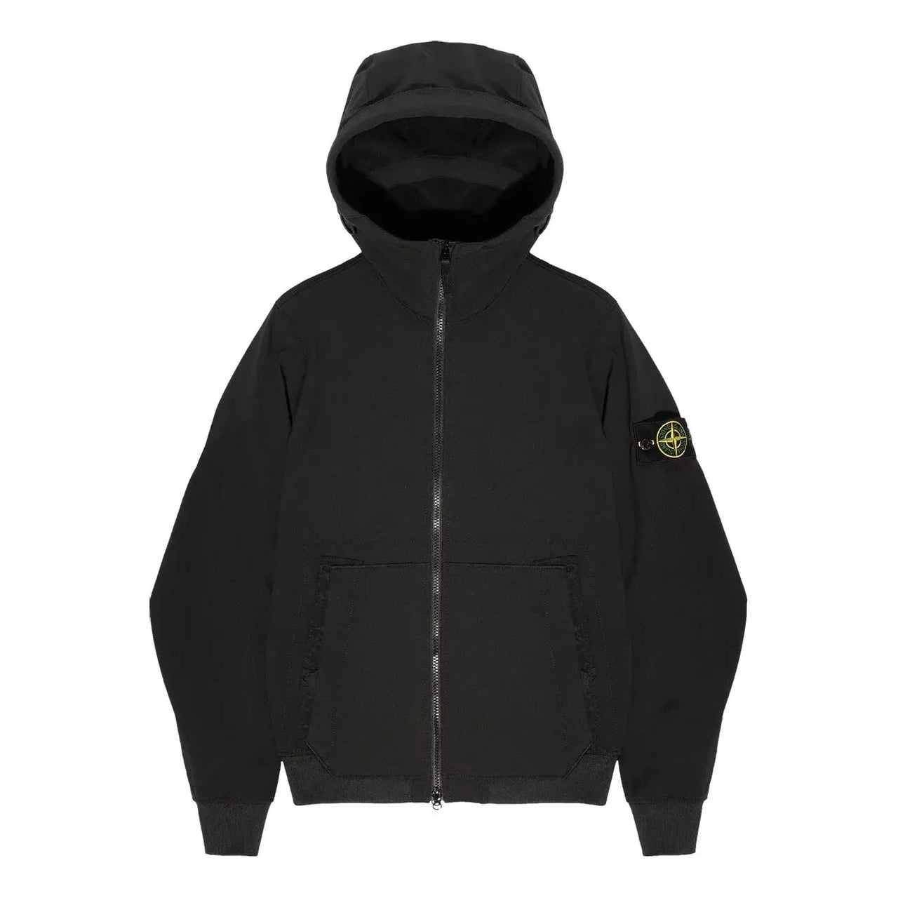 STONE ISLAND Soft Shell Hooded Jacket 'Black' 7715Q0122-V0029