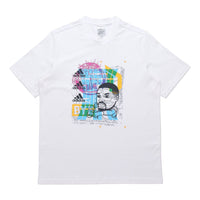 adidas Dame Avatar Bye Lillard Basketball Sports Printing Loose Round Neck Short Sleeve White GP3434