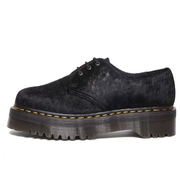 Dr. Martens 1461 Hair-On Platform Shoes 'Black Hair On' 31096001