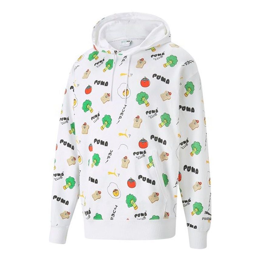 PUMA Sports Breathable Printing Running Breathable Casual Pullover White 533200-02