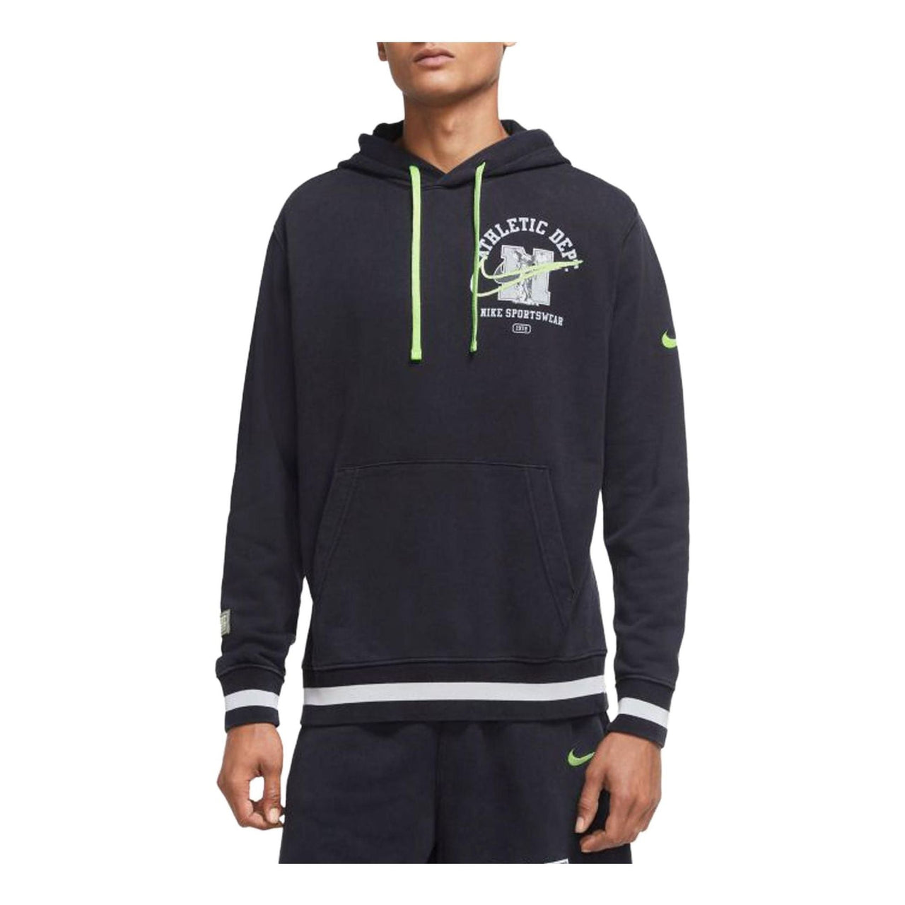 Nike Sportswear Club Fleece Pullover Hoodie 'Black White' DC3546-010