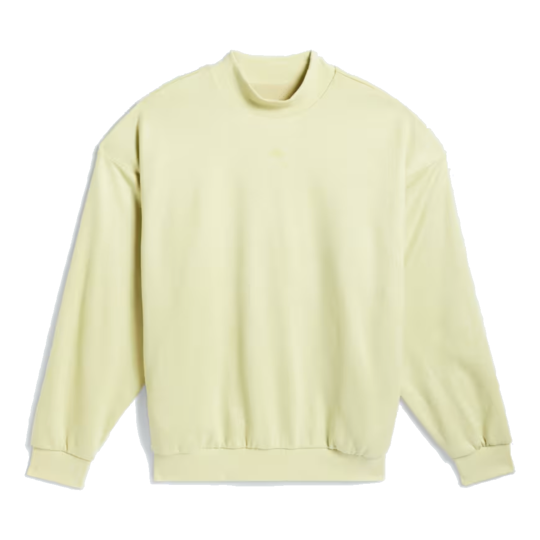 adidas Basketball Sueded Crew Sweatshirt 'Yellow' IN7697