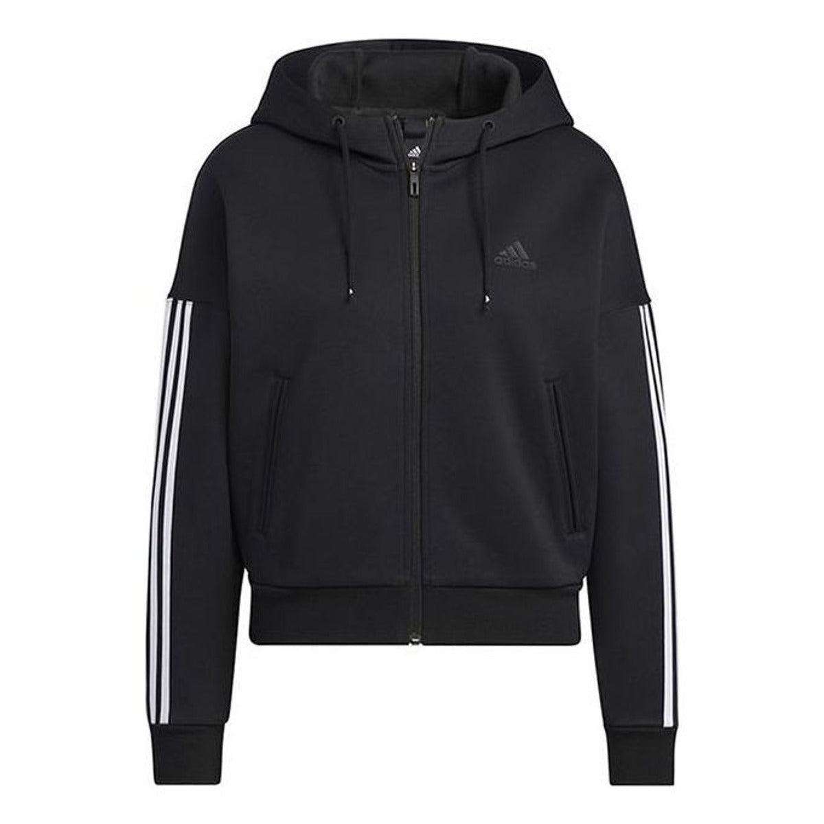 (WMNS) adidas Must Have Knit Jacket 'Black' HM7046