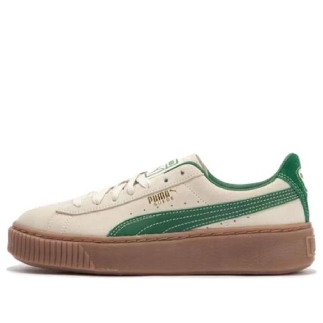 (WMNS) PUMA Suede Platform Core 'Beige Green' 363559-13