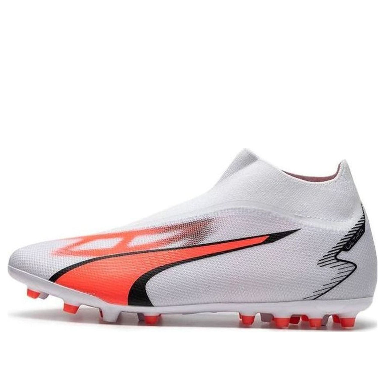 (GS) PUMA Ultra Match LL MG Jr 'White Orange' 107515-01
