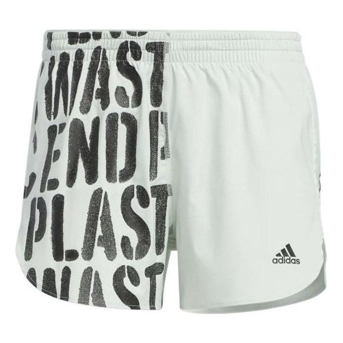 (WMNS) adidas Run Fast Running Shorts With Inner Briefs 'Green Black' HA4293