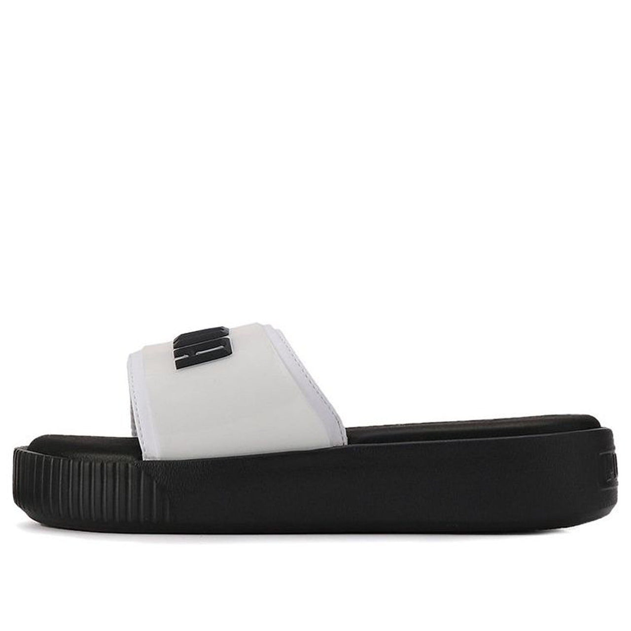 (WMNS) PUMA Platform Slide 'Black White' 369414-05