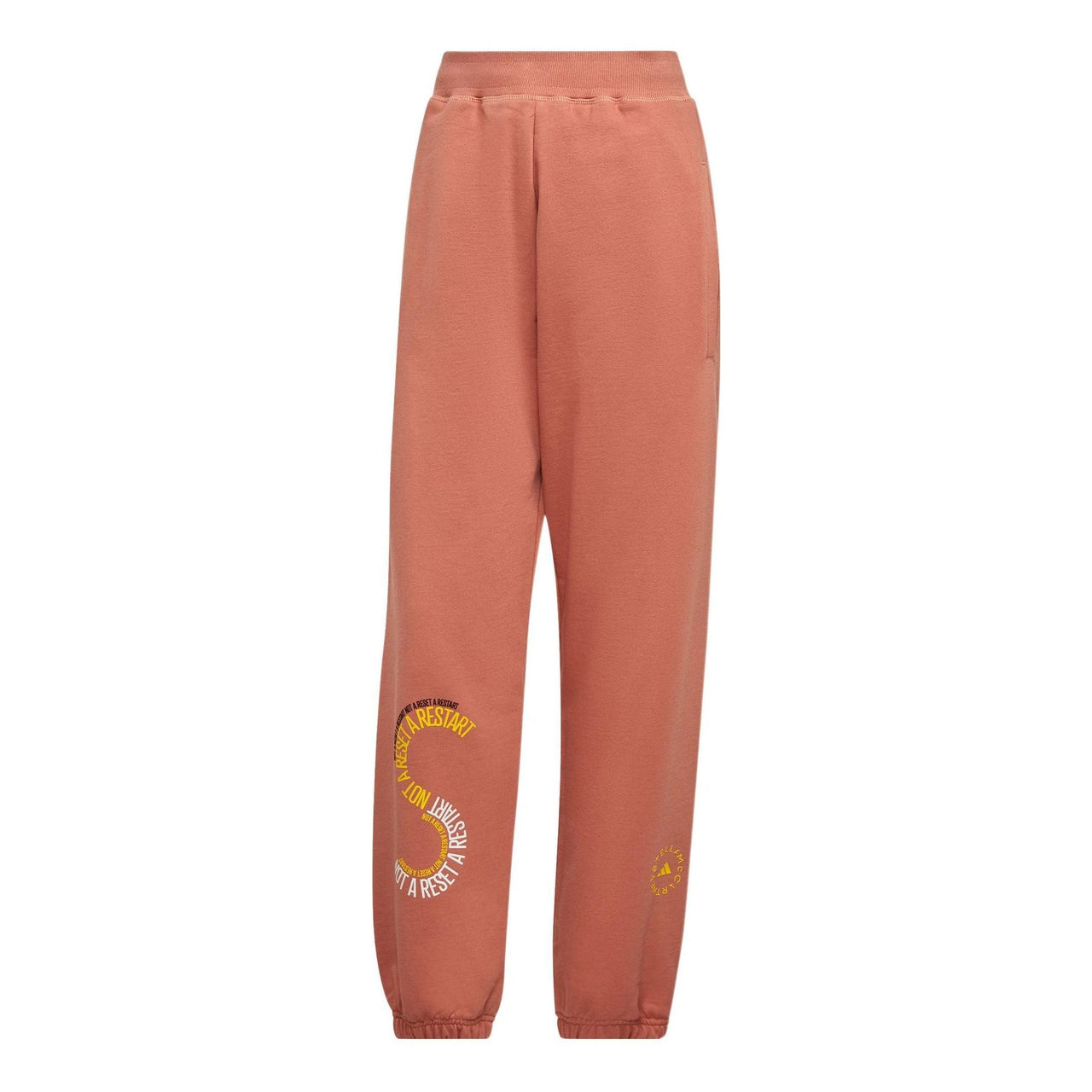 adidas x Stella Mccartney Crossover Logo Alphabet Printing Bundle Feet Sports Pants/Trousers/Joggers Orange IB5907