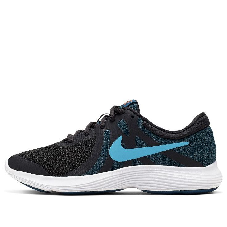 (GS) Nike Revolution 4 Black/Blue 943309-016