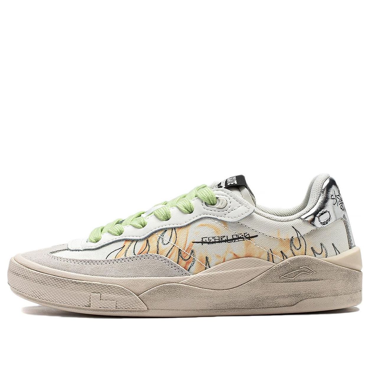 (WMNS) Li-Ning Skate General 'White Graffiti' AEPSA50-7