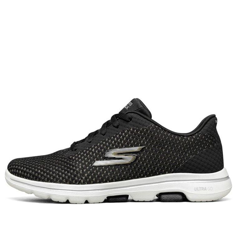 (WMNS) Skechers Go Walk 5 Running Shoes Black 124021-BKGD