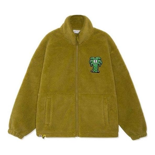 Li-Ning x Steven Harrington Graphic Polar Fleece Jacket 'Olive Green' AFDRA07-2