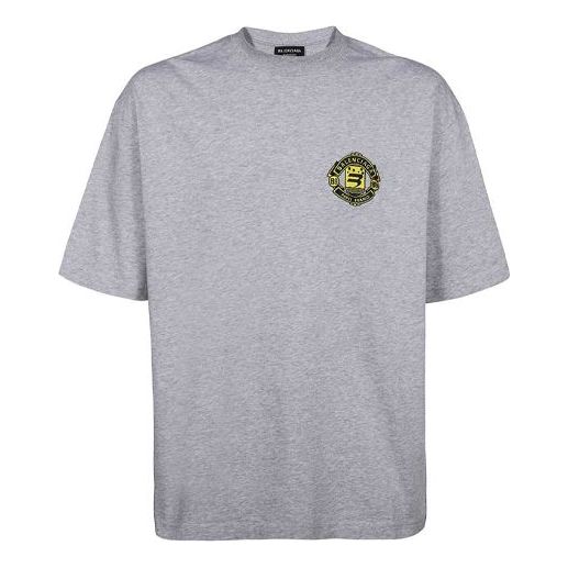 Balenciaga Crest Logo T-Shirt 'Grey' 612966TLV611300