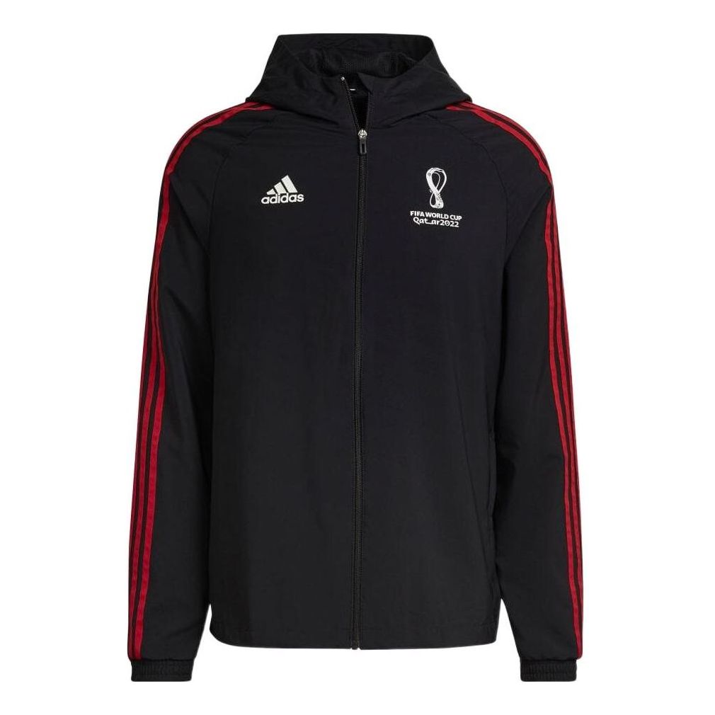 adidas Fifa World Cup 2022 Official Emblem Woven Jacket 'Black' HC3450