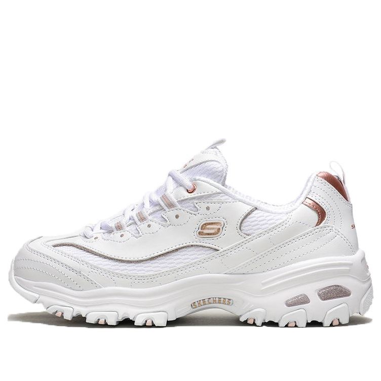 (WMNS) Skechers D'Lites Copper Divine Low-Top Daddy Shoes Creamy 13145-WTRG