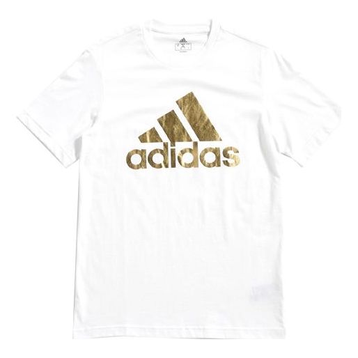 adidas 8-Bit Foil Grfx Printed Short Sleeve TEE Men White FN1736