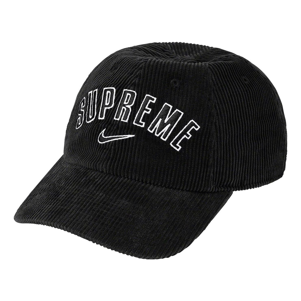 Supreme x Nike Arc Corduroy 6-Panel Cap 'Black White' DM9048-689