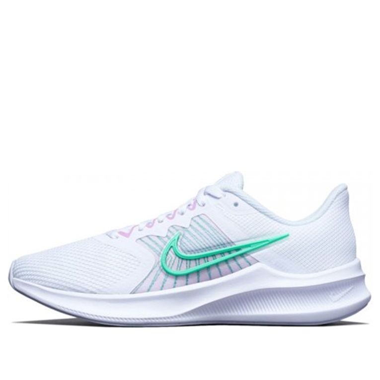 (WMNS) Nike Downshifter 11 'White Signal Green' CW3413-101