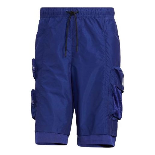 adidas ST POCKET WVSH Sports Cargo Shorts Blue HE3768