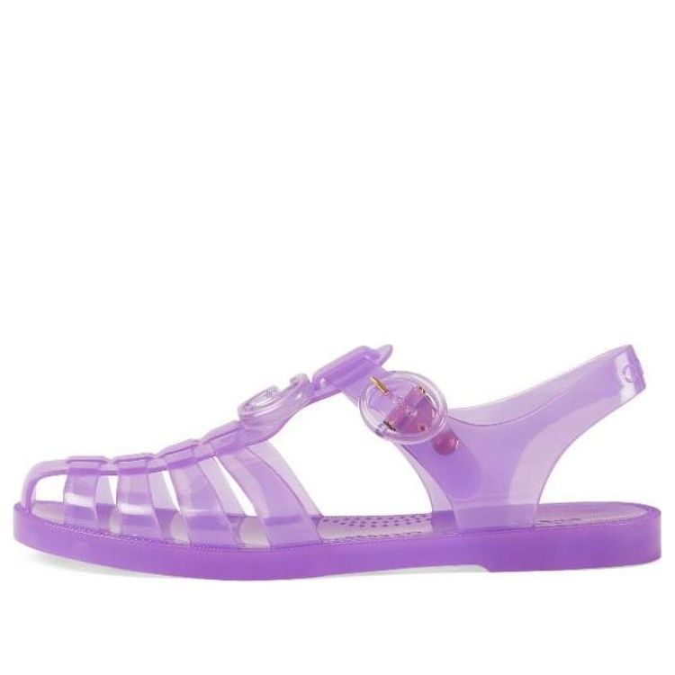 (WMNS) Gucci Embossed Flat Sandals 'Purple' 676970-JFM00-5305