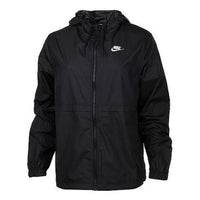 (WMNS) Nike Sportswear Essential Repel Woven Jacket Asia Sizing 'Black' DM6180-010