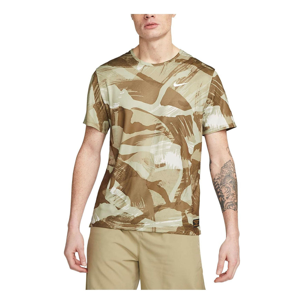 Nike Dri-Fit Miler Camouflage Running T-Shirt 'Hazel Rush' FD4053-242