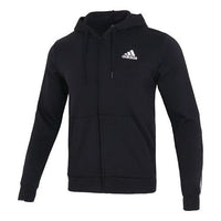 Men's adidas Dk Fz Hd Casual Sports Knit Jacket Black GS1581
