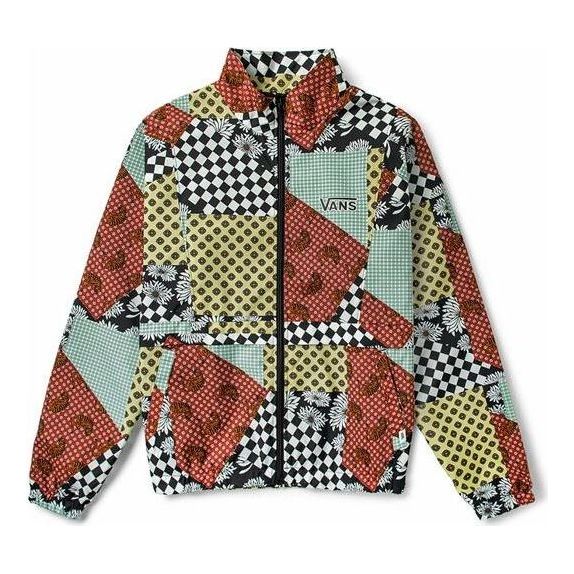 (WMNS) Vans Checkerboard Print Casual Jacket 'Brown Black White' VN0A4RBOZKC