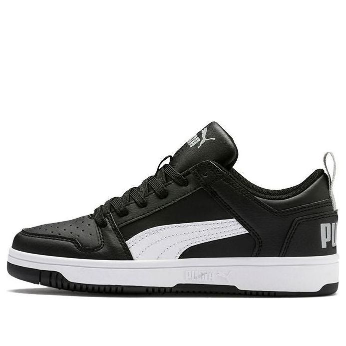 (GS) PUMA Rebound Layup Lo Low Top Black/White 370490-02