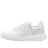 (WMNS) Alexander McQueen Court Trainer 'White Silver' 709033WIAAZ8879