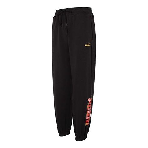 PUMA Essentials Cny Graphic Pants 'Black' 677415-01