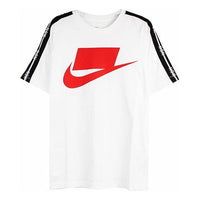 Nike Sportswear NSW Sports Casual Round Neck Breathable Short Sleeve White AV9959-100