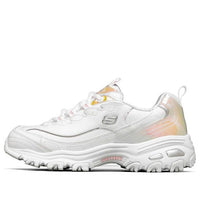 (WMNS) Skechers D'lites 1.0 'White' 149142-WHT