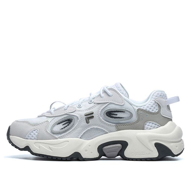 (WMNS) FILA FUSION Raccoon Sneakers 'White Grey' T12W227303FWN