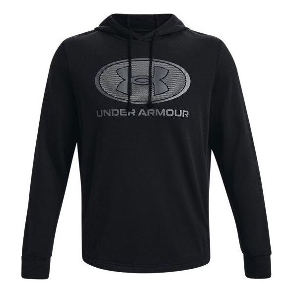 Under Armour Rival Terry Pullover Hoodie 'Black Grey' 1369470-001