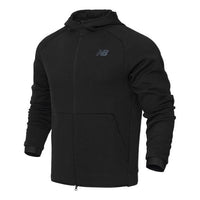New Balance Logo Sportswear Tech Fleece Windrunner Jacket 'Black' AMJ21178-BK