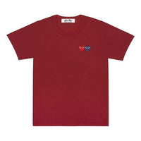 (WMNS) COMME des GARCONS PLAY Two Hearts Logo 'Burgundy' AZ-T225-051-4
