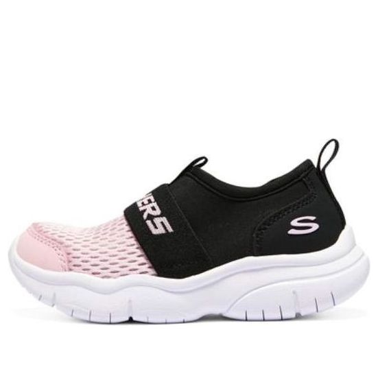 (GS) Skechers Slip-On Comfy Shoes 'Pink Black' 302579N-BKPK